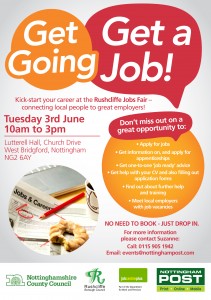 Rushcliffe Jobs Fair Flyer Front