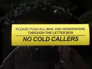 NO COLD CALLERS