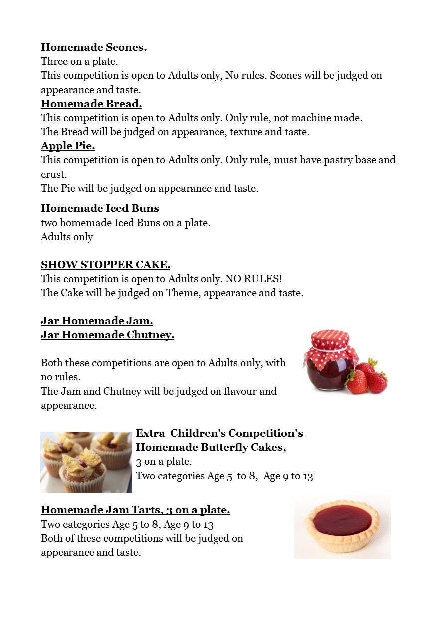 Bake Off 2017 All cakes Radcliffe On Trent Parish Council