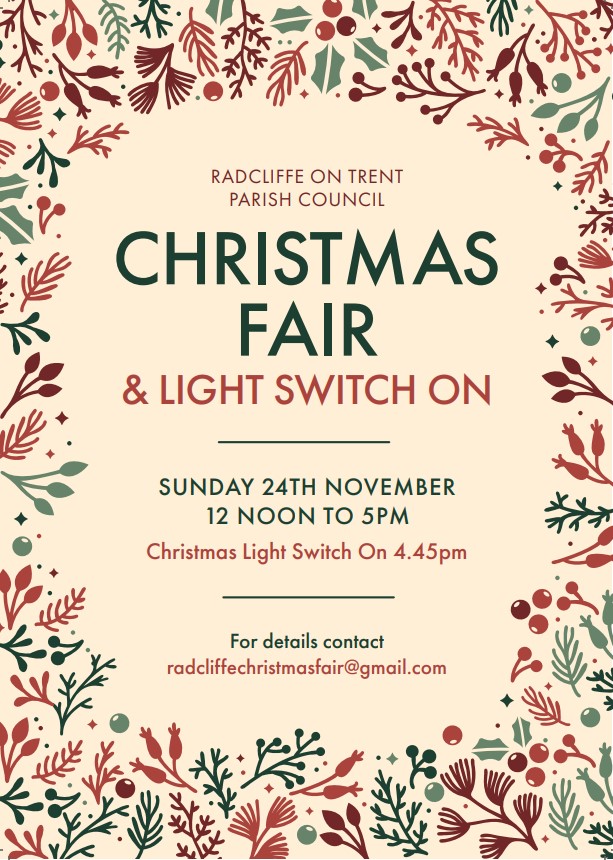 Christmas Fair 2024 Radcliffe On Trent Parish Council